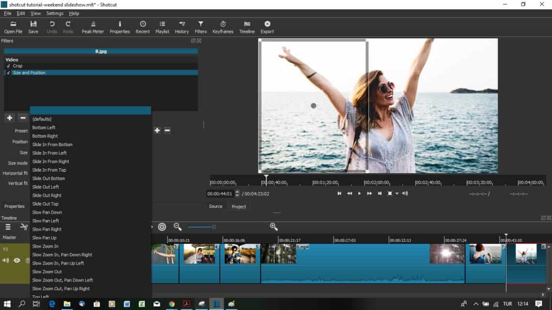 How to create a photo and video slideshow with Shotcut